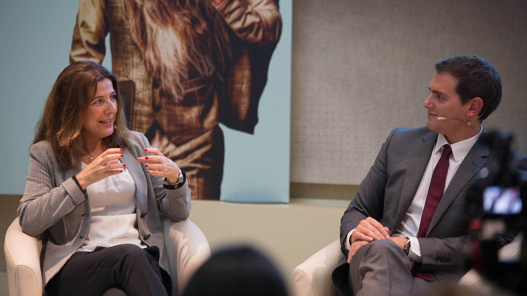 Ana Romero y Albert Rivera.