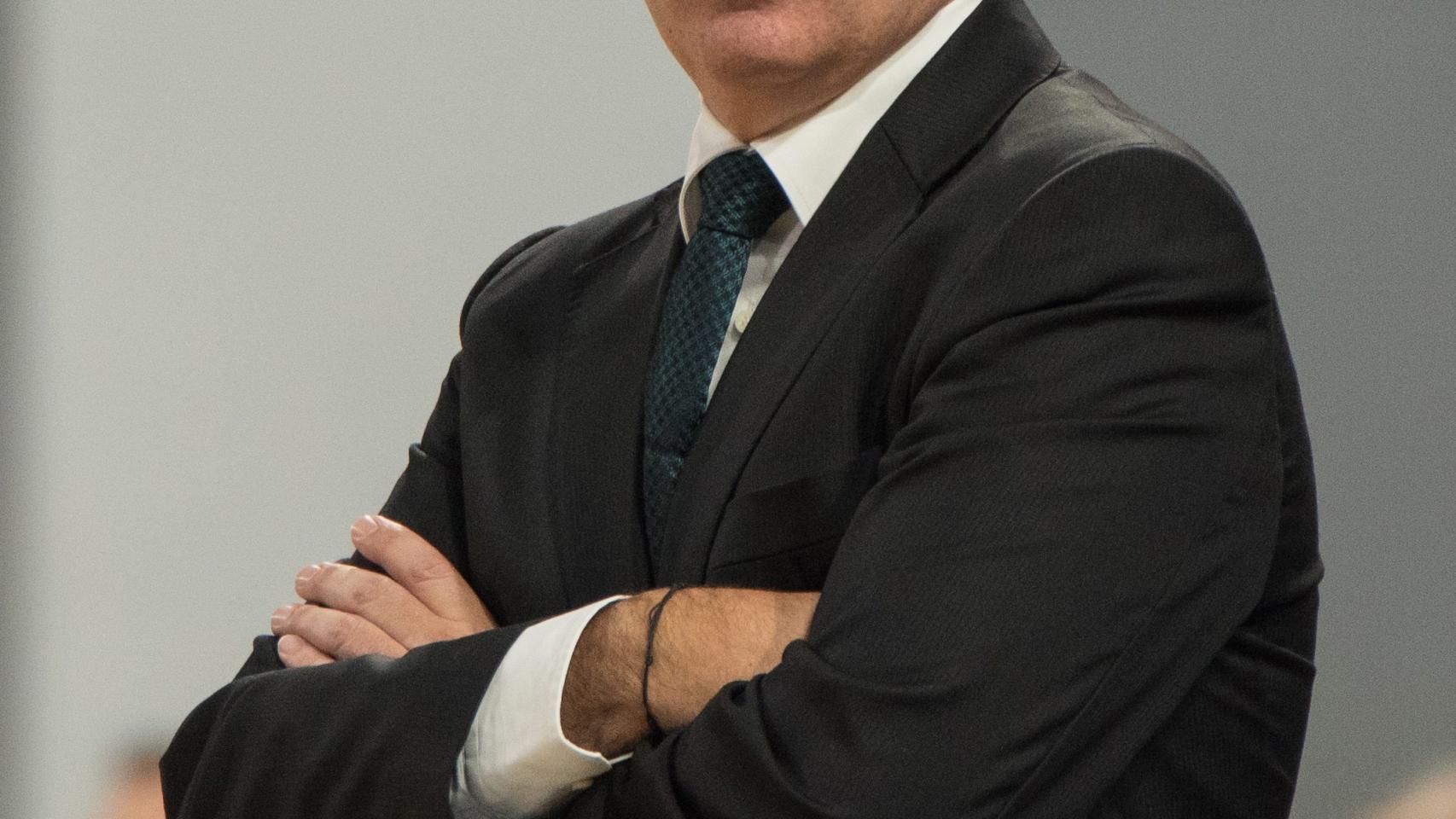 Xavi Pascual en su estreno como técnico del Panathinaikos.