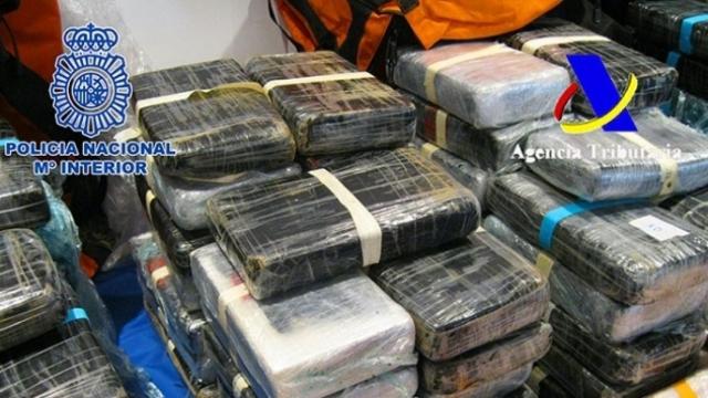 Imagen de archivo de cocaína incautada por la policia.