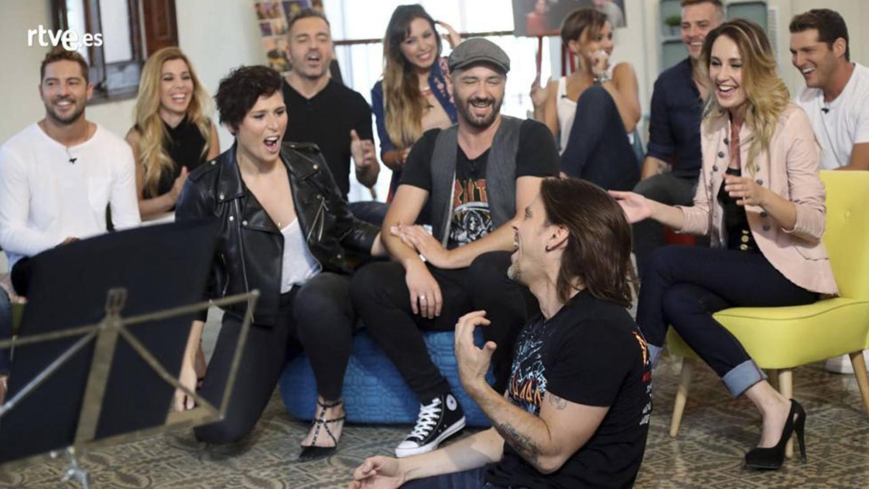 Los concursantes de OT en el programa El Reencuentro