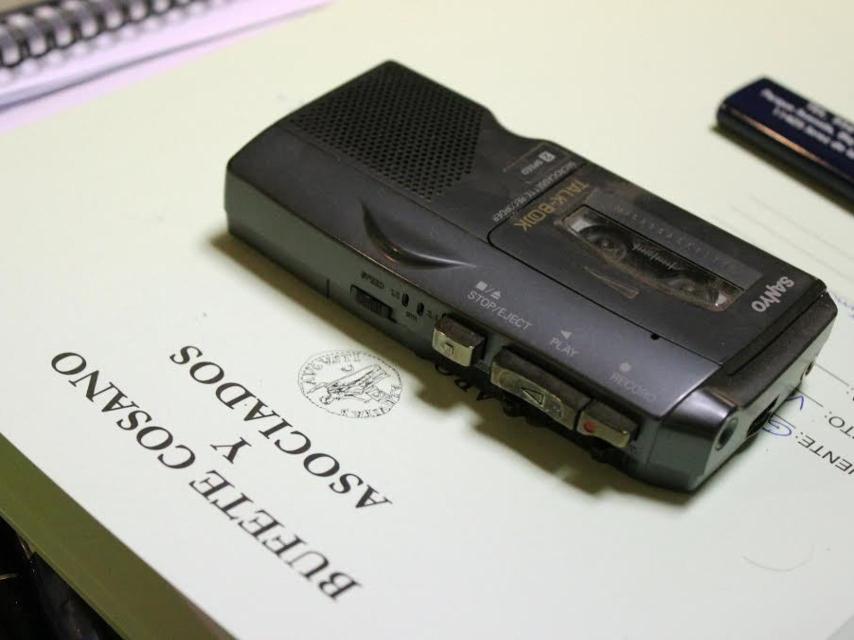 Grabadora que utilizó Paco Holgado cuando se hizo pasar por Pepe El Gitano.