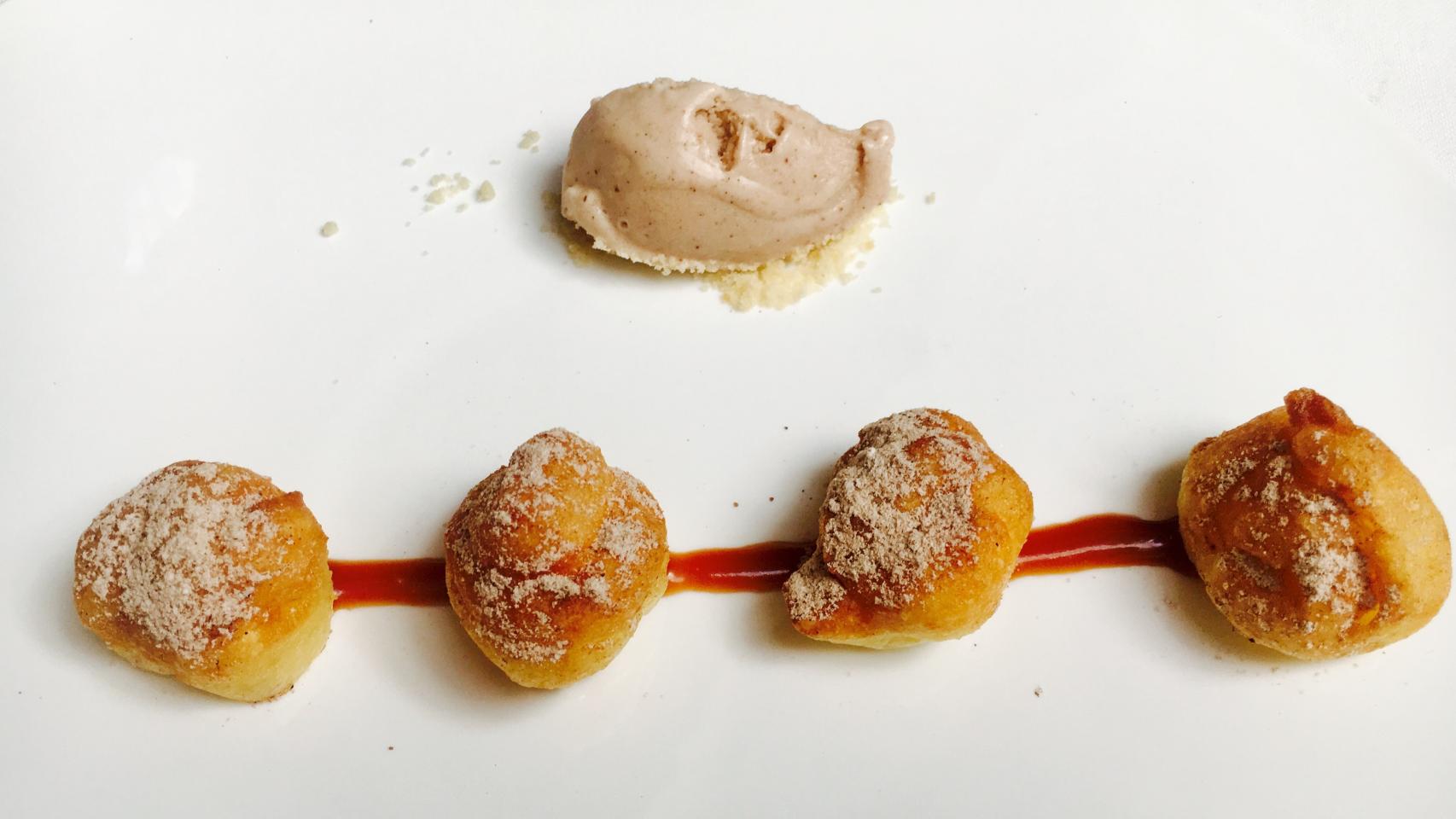 Buñuelos del restaurante Materia.