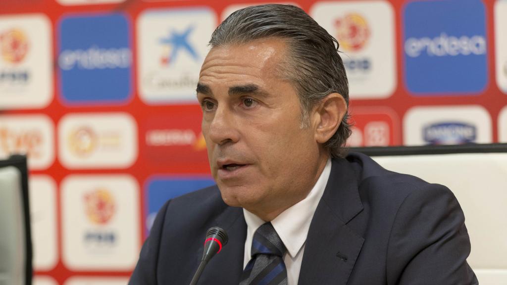 Sergio Scariolo durante el anuncio de su renovación.