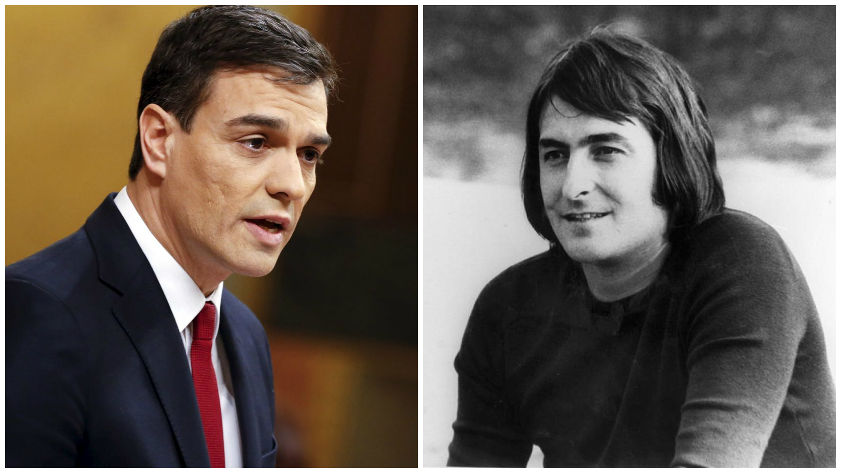 Pedro Sánchez y Nino Bravo.