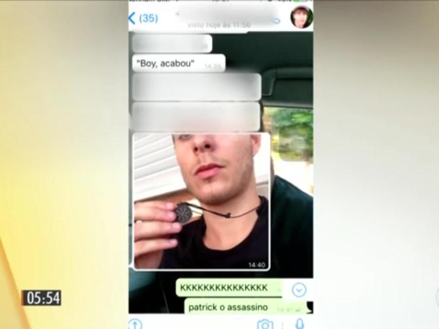 Extracto de la conversación entre Patrick y Marvin el día del crimen.