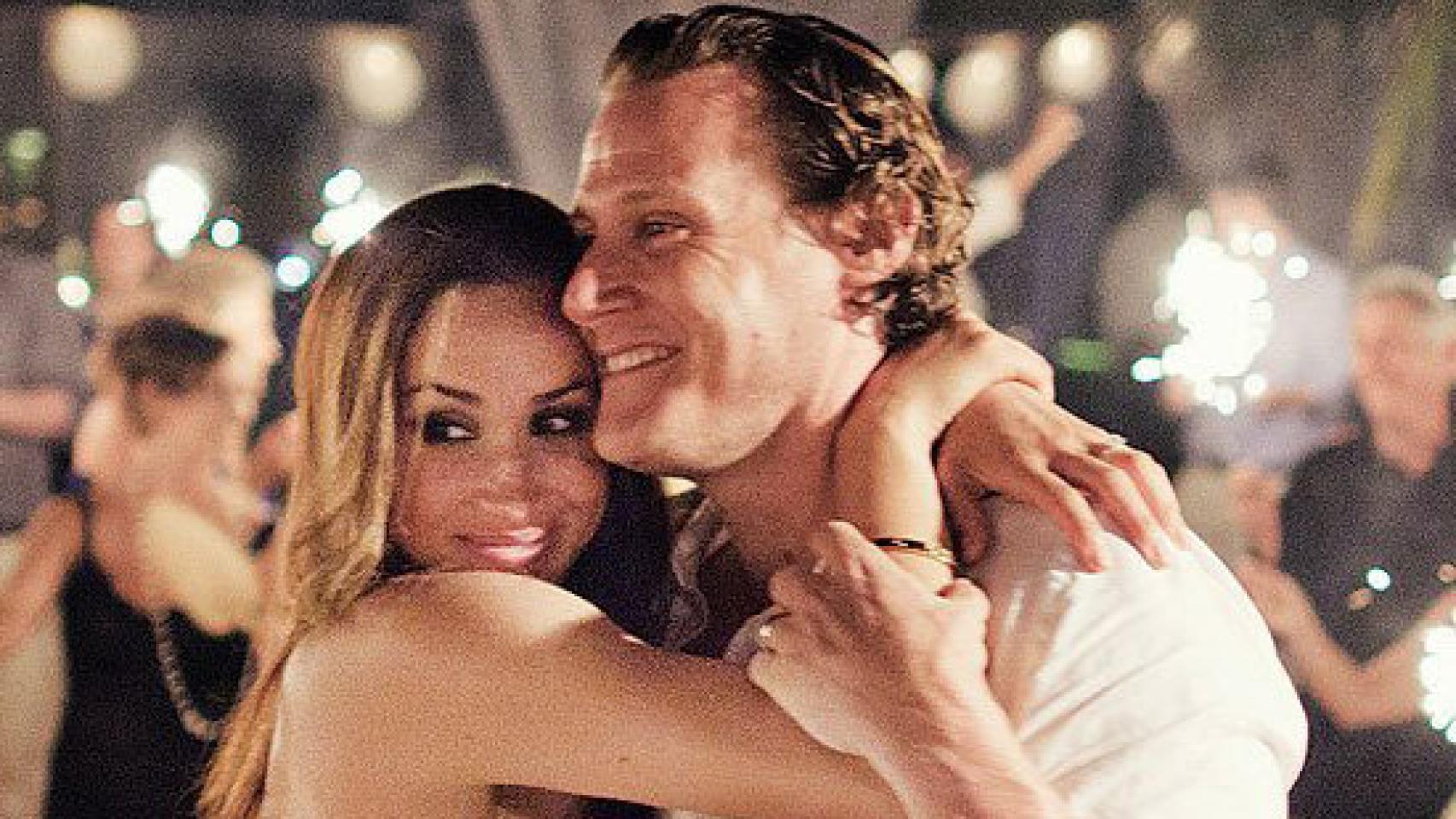 Meghan Markle con su ex marido Trevor Engelson