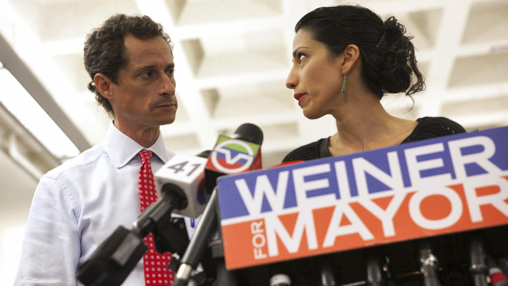 Weiner y Abedin en una imagen de 2013