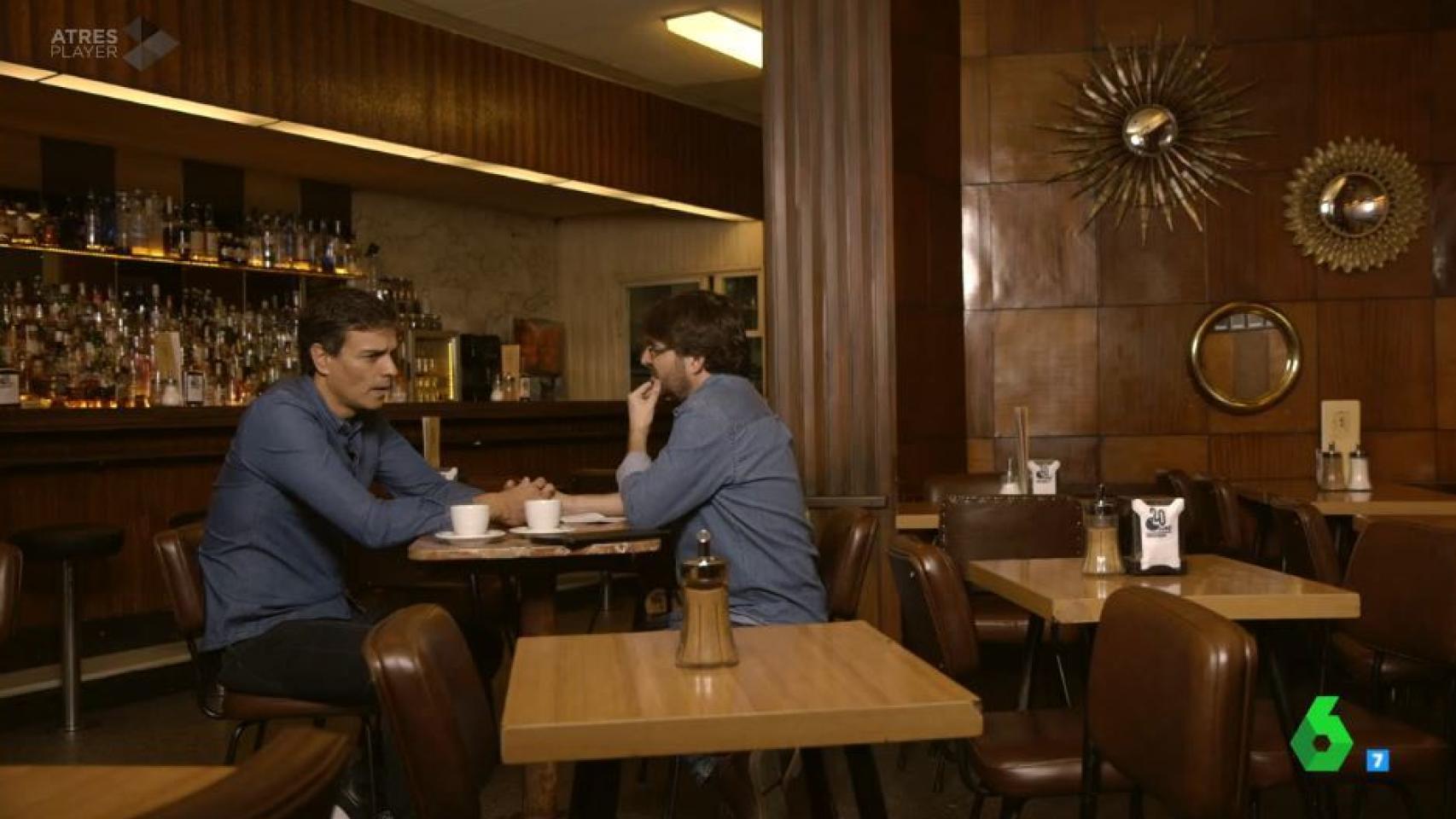 Pedro Sánchez en la entrevista con Jordi Évole, en Salvados.