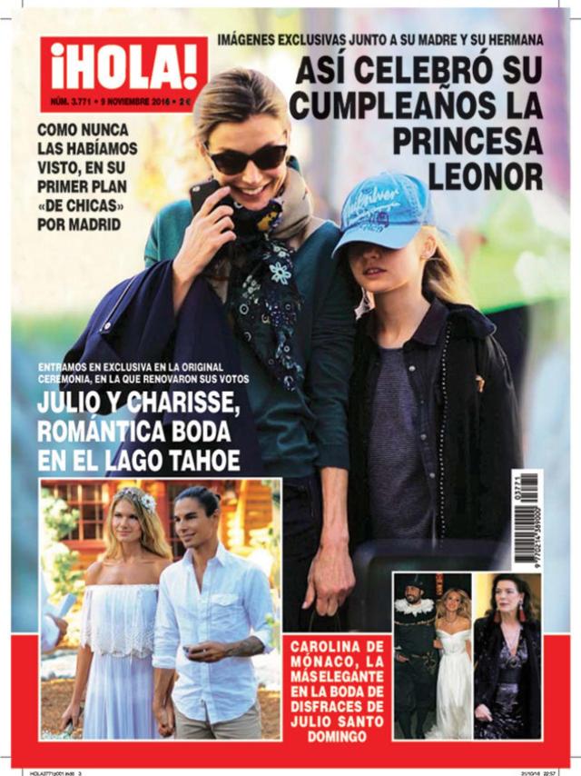 Portada de la revista Hola.