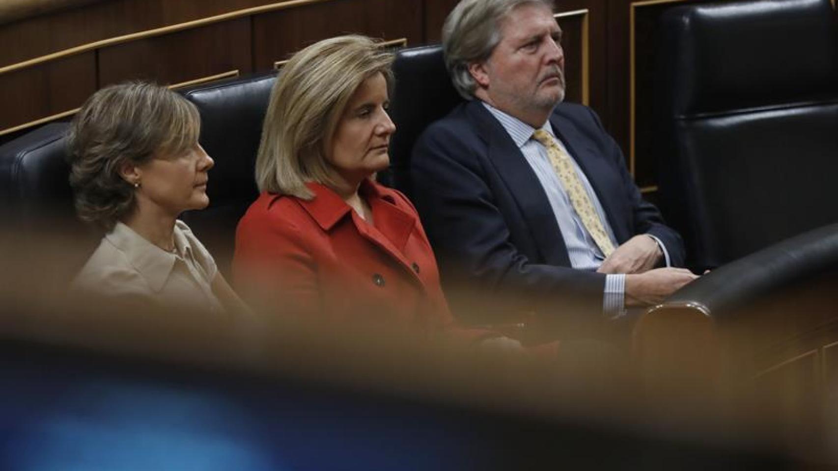 Isabel García-Tejerina, Fátima Báñez y Méndez de Vigo.