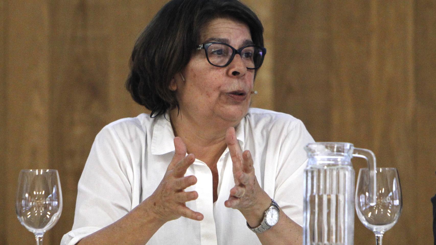 La delegada de Medio Ambiente y Movilidad, Inés Sabanés, durante la presentación de las propuestas.