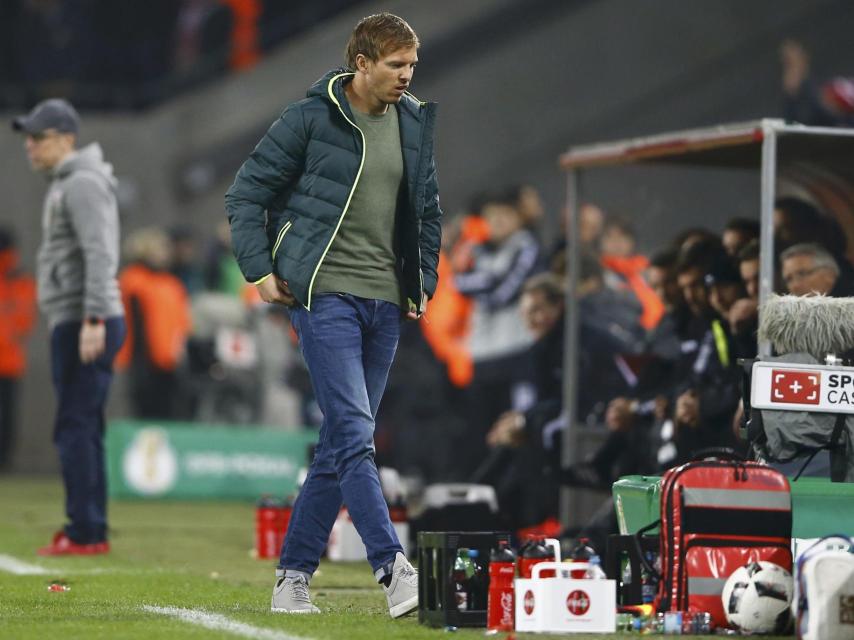 Nagelsmann, durante un partido con el Hoffenheim.