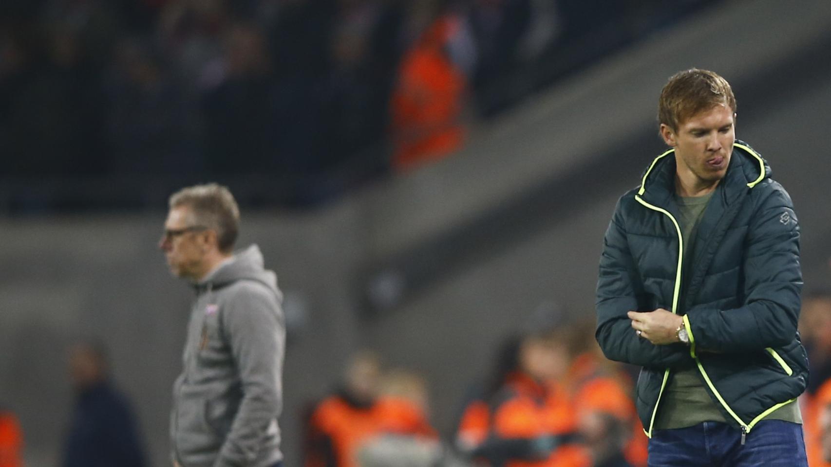 Nagelsmann, durante un partido con el Hoffenheim.