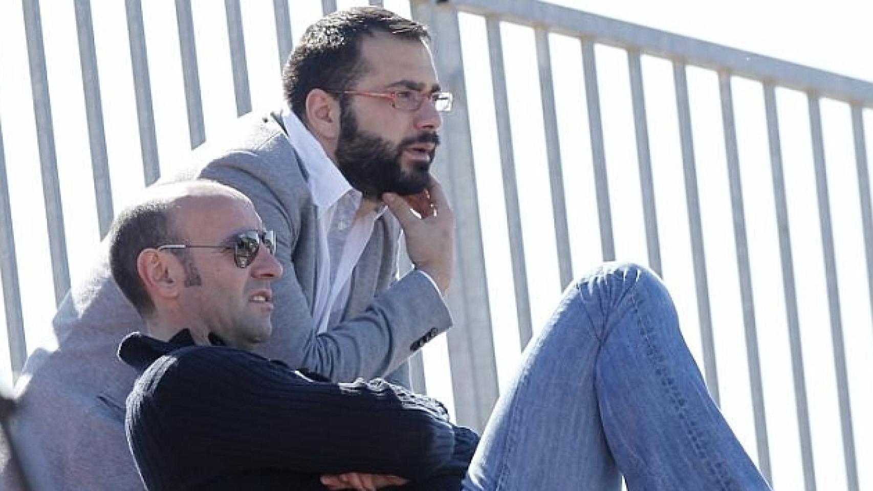 Víctor Orta junto a Monchi en su etapa en el Sevilla.