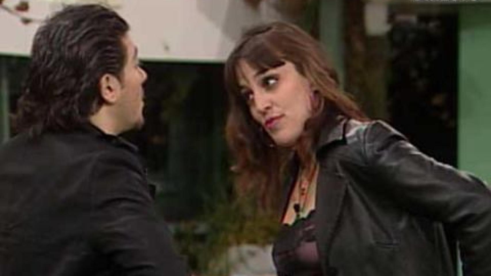 Con su compañero Nicky en la casa de GH