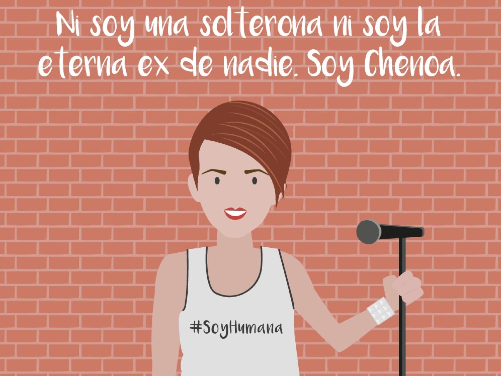 Defensa del linchamiento virtual a Chenoa. Viñeta de Feminista ilustrada.
