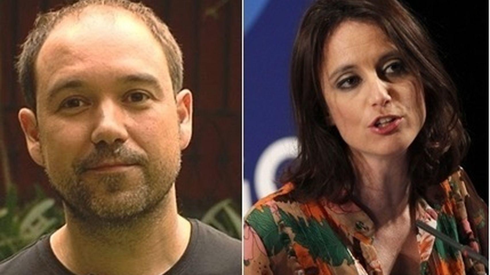 Enric Vila (izqda) y Andrea Levy