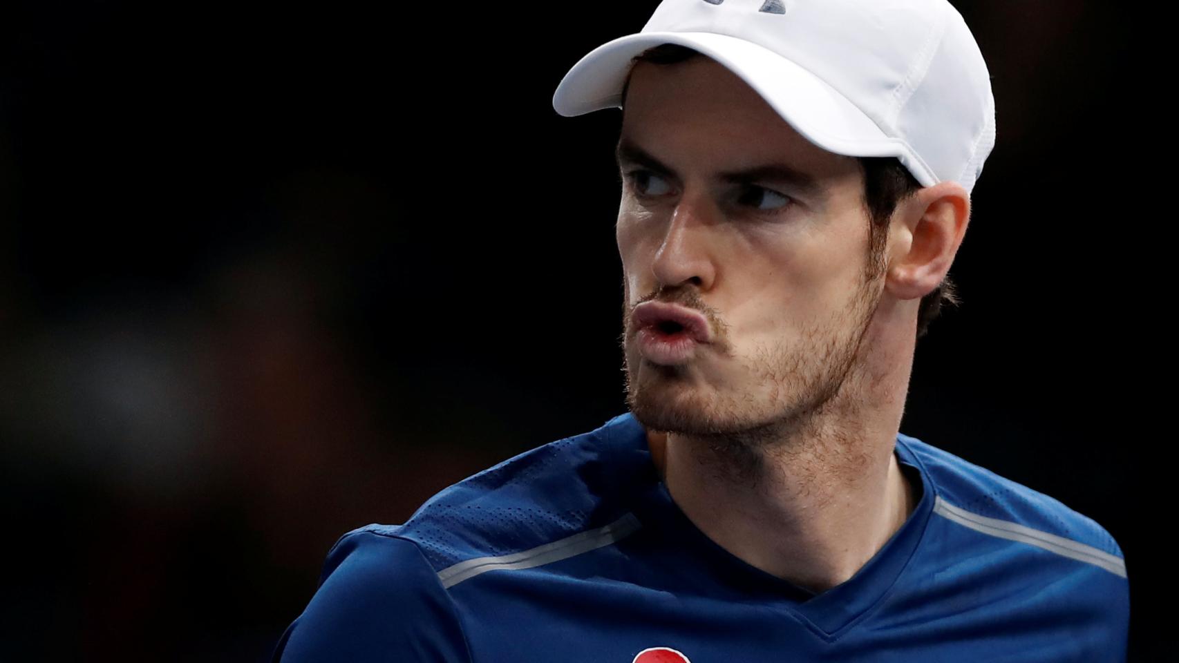 Murray se alegra tras batir a su rival.