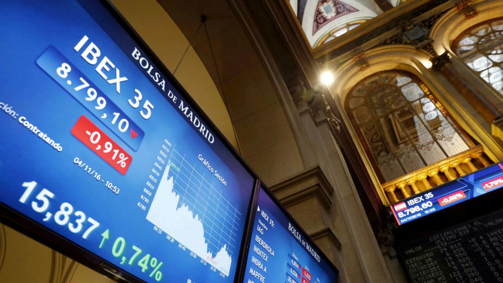 Una imagen de la bolsa de Madrid.