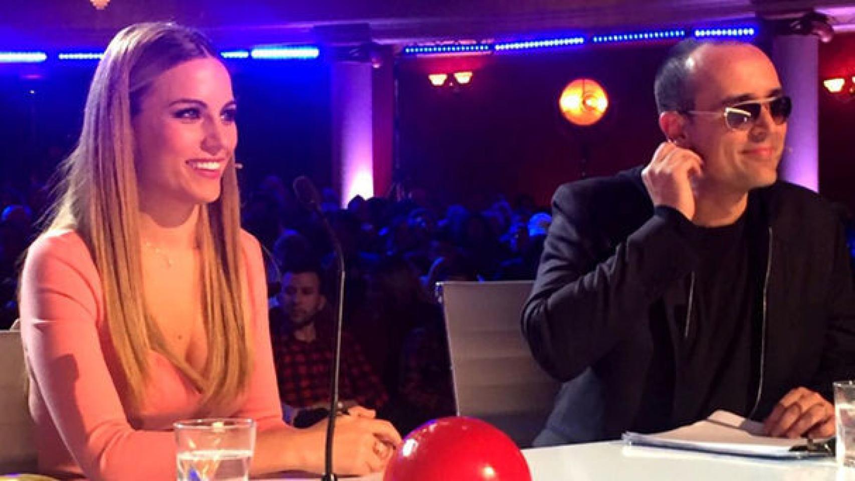 Edurne y Risto Mejide en 'Got Talent'.
