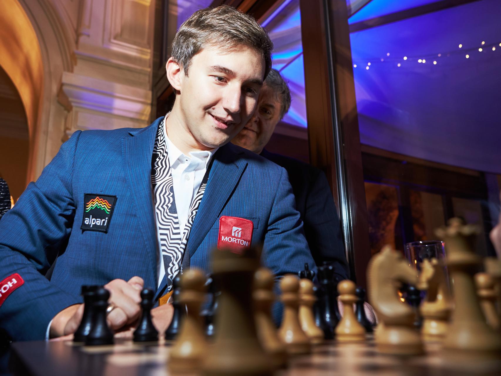 Karjakin, el pasado 29 de marzo en una gala.