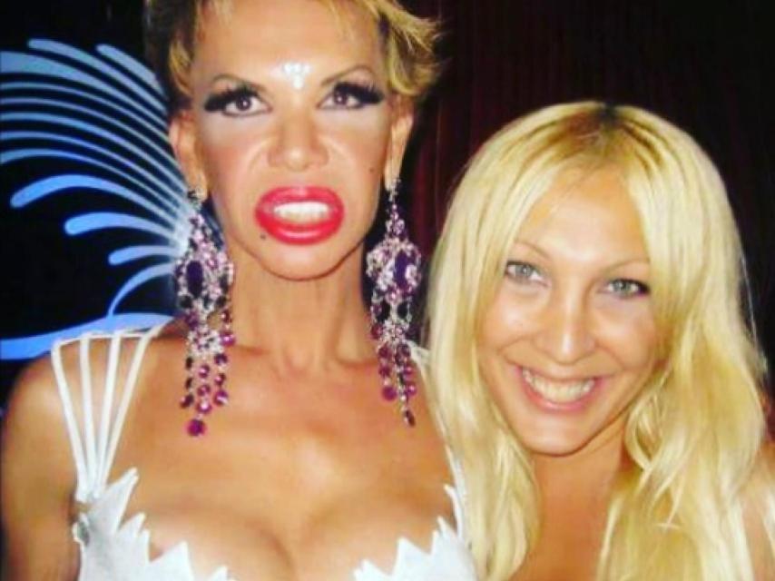 La vedette y Christina Rapado coincidieron en varios programas y varias fiestas nocturnas.