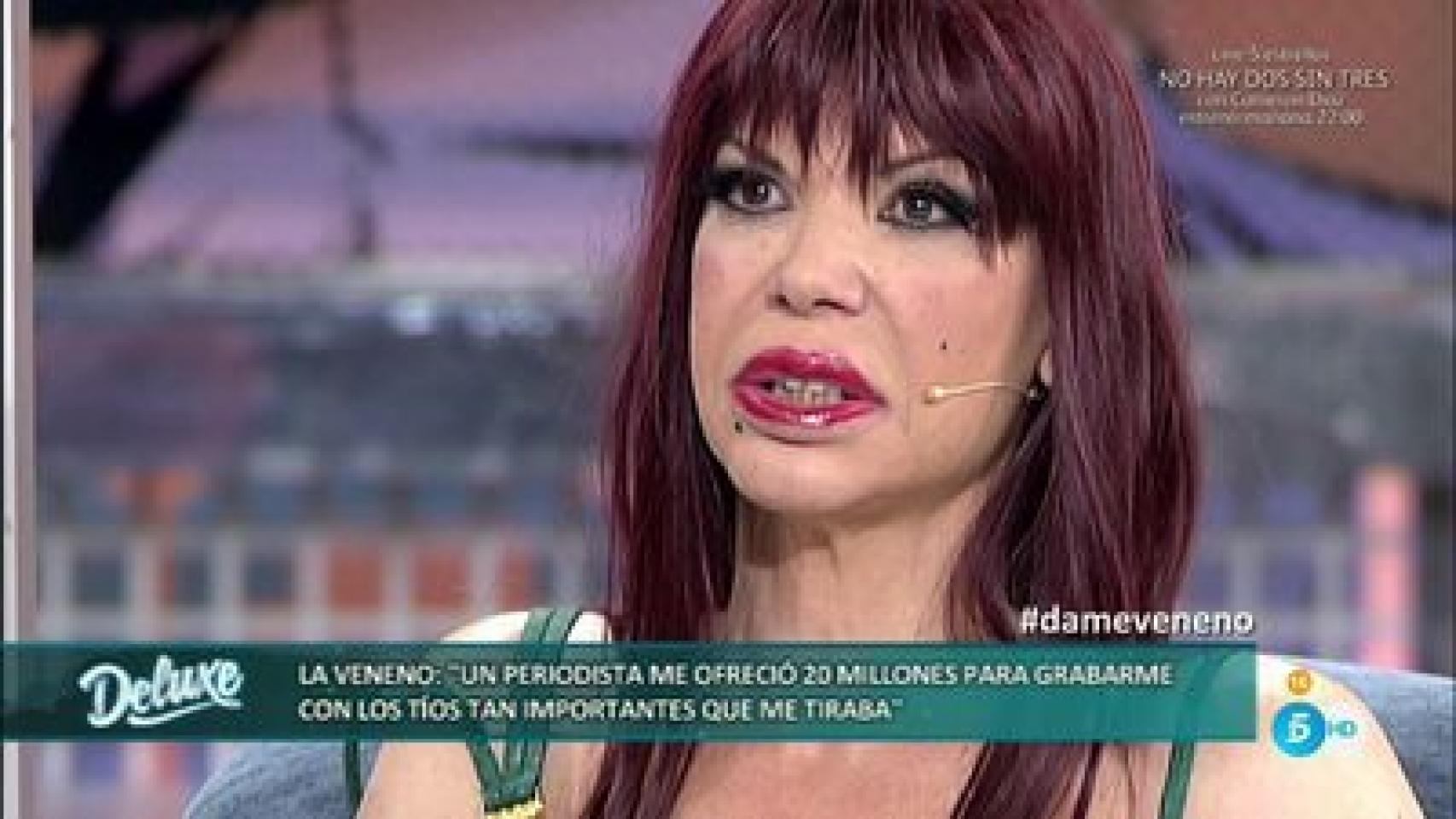 La Veneno en su última aparición televisiva.