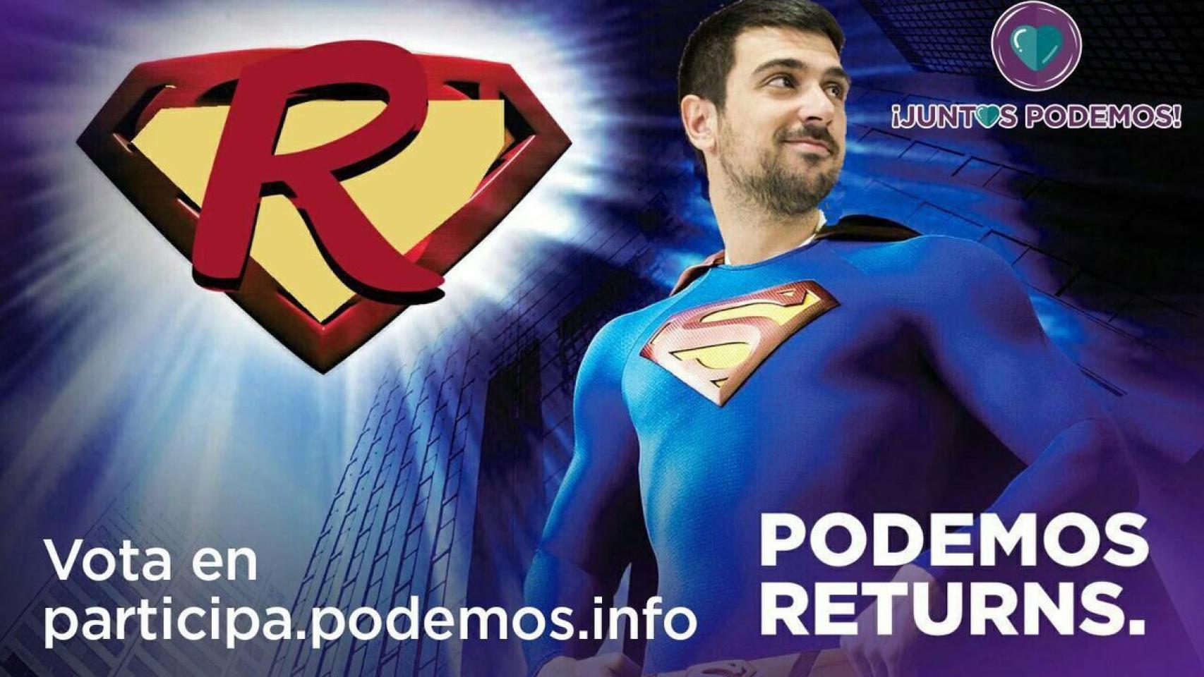 Ramón Espinar como Superman.