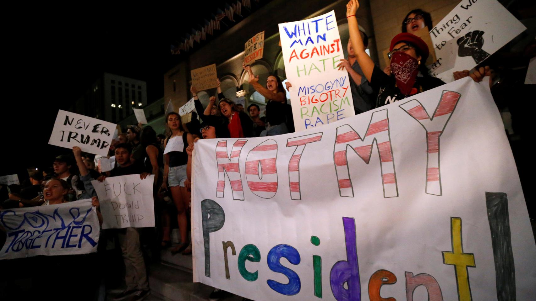 Protestas contra Trump en California.