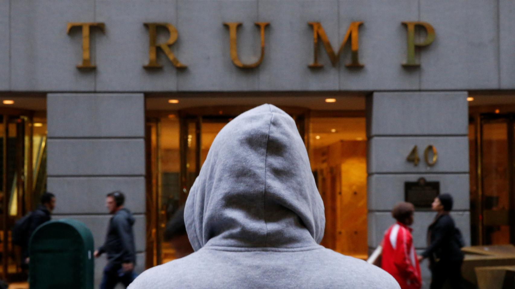 Imagen del edificio Trump en el distrito financiero de Nueva York.