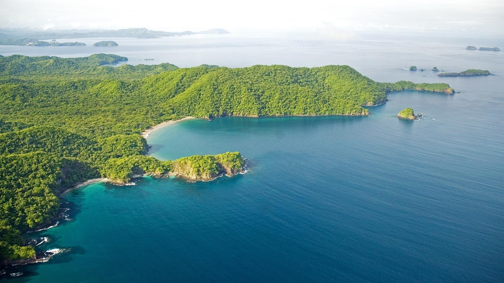 Vista aérea de Guacamayita y Guanacaste.