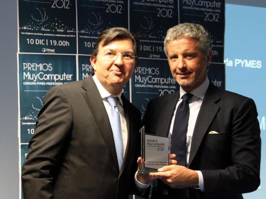 Bergel, en los premios Muy computer de 2012, cuando era director de Panda.