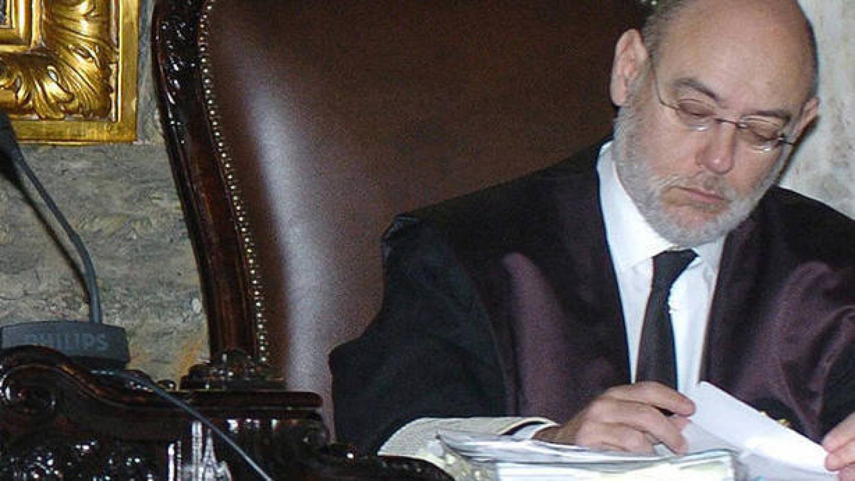 José Manuel Maza, durante un juicio