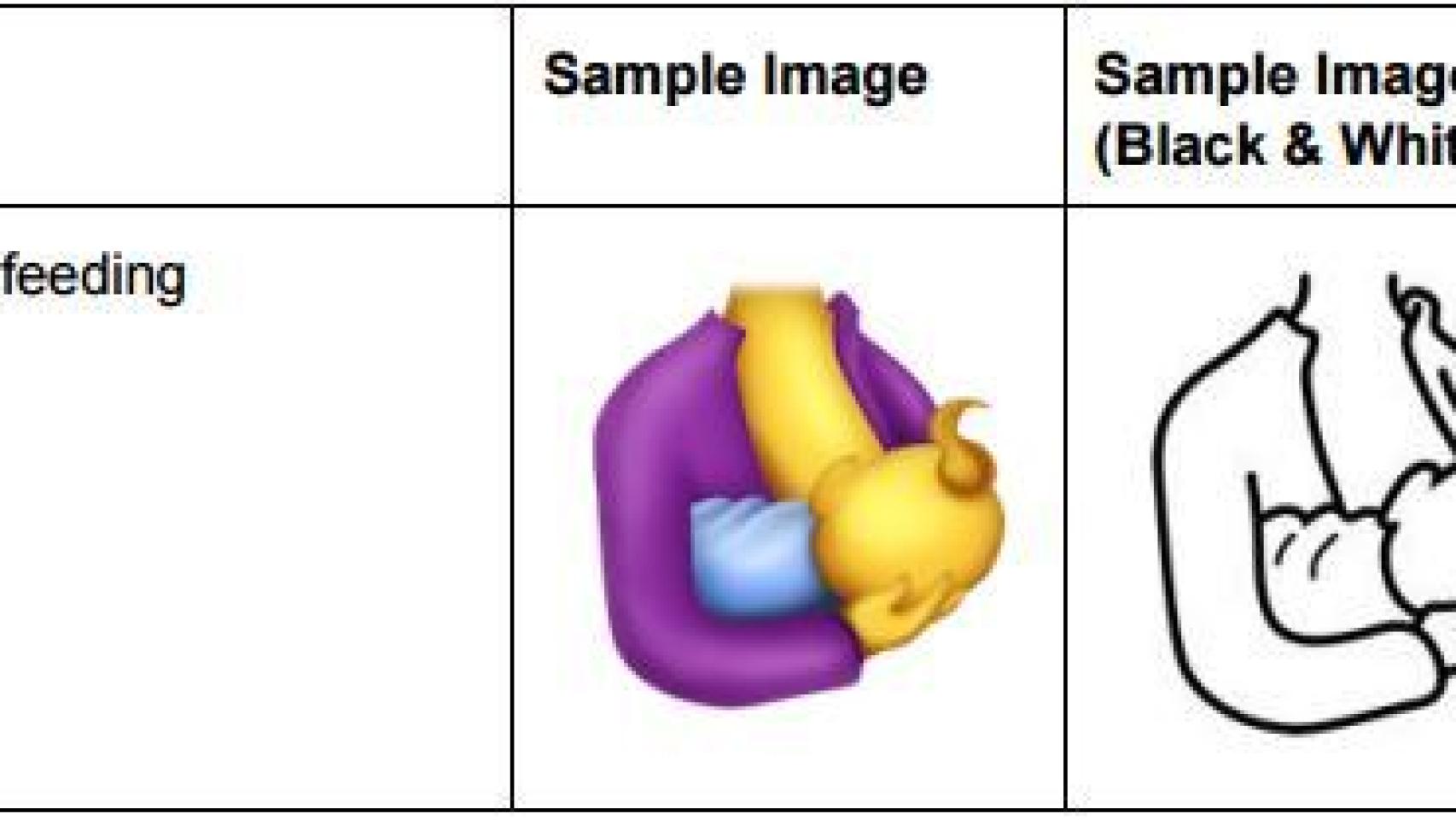 Una mujer dando el pecho a un bebé.