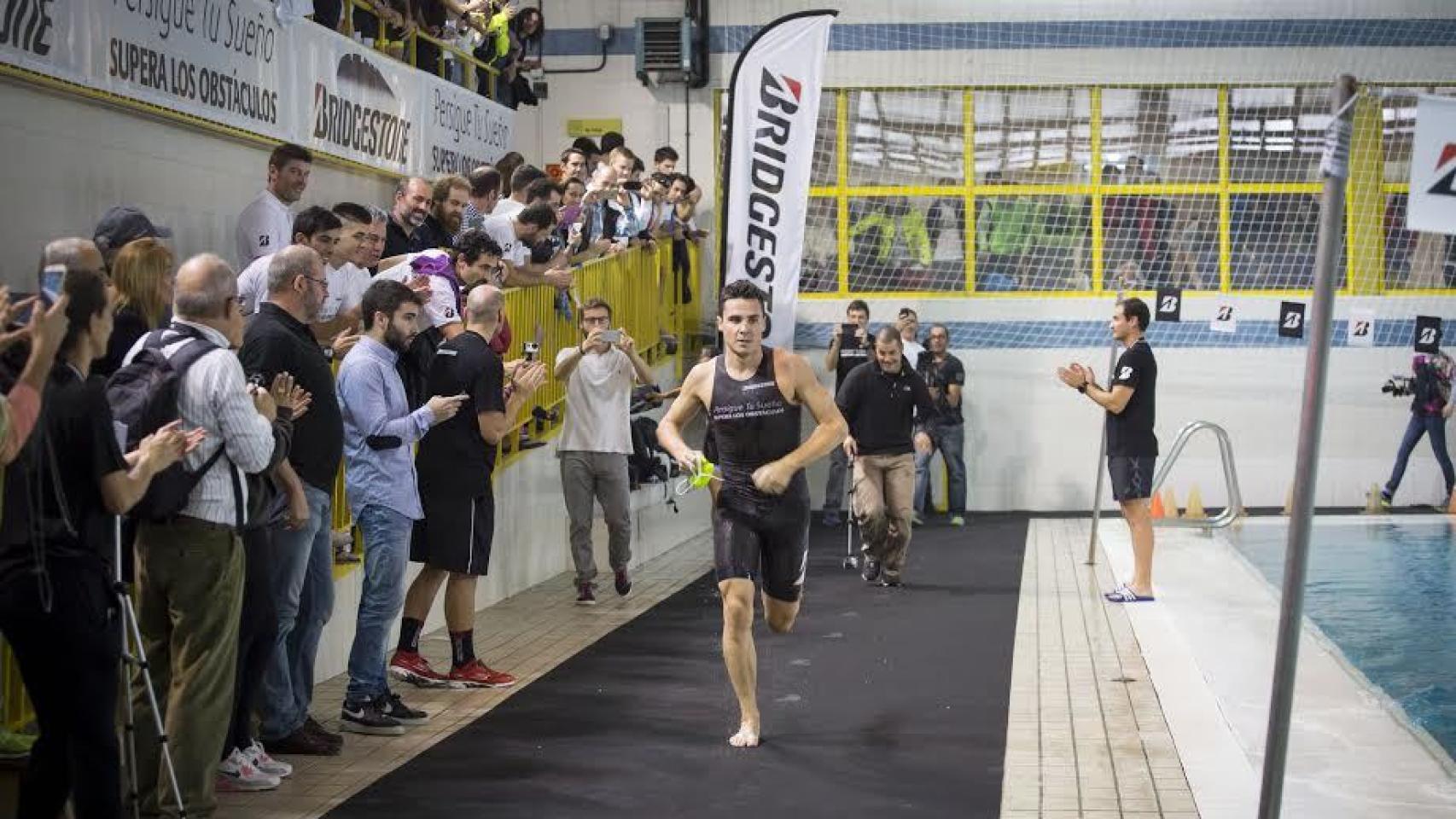 Gómez Noya en plena competición.