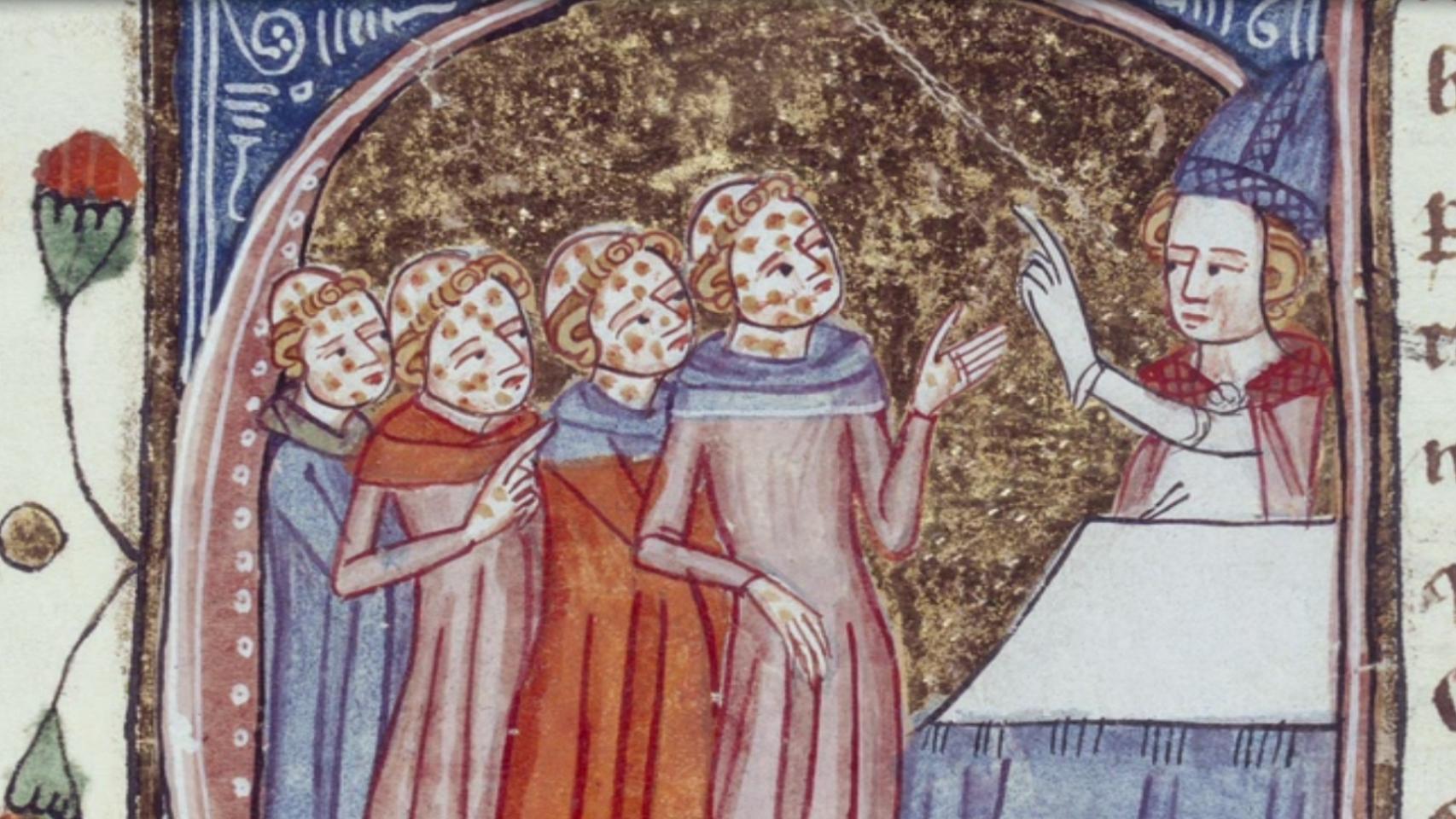 Obispo bendice a clérigos con lepra.