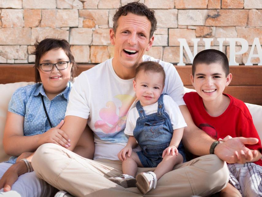 Joaquín Prat con Laura, José Ramón y David