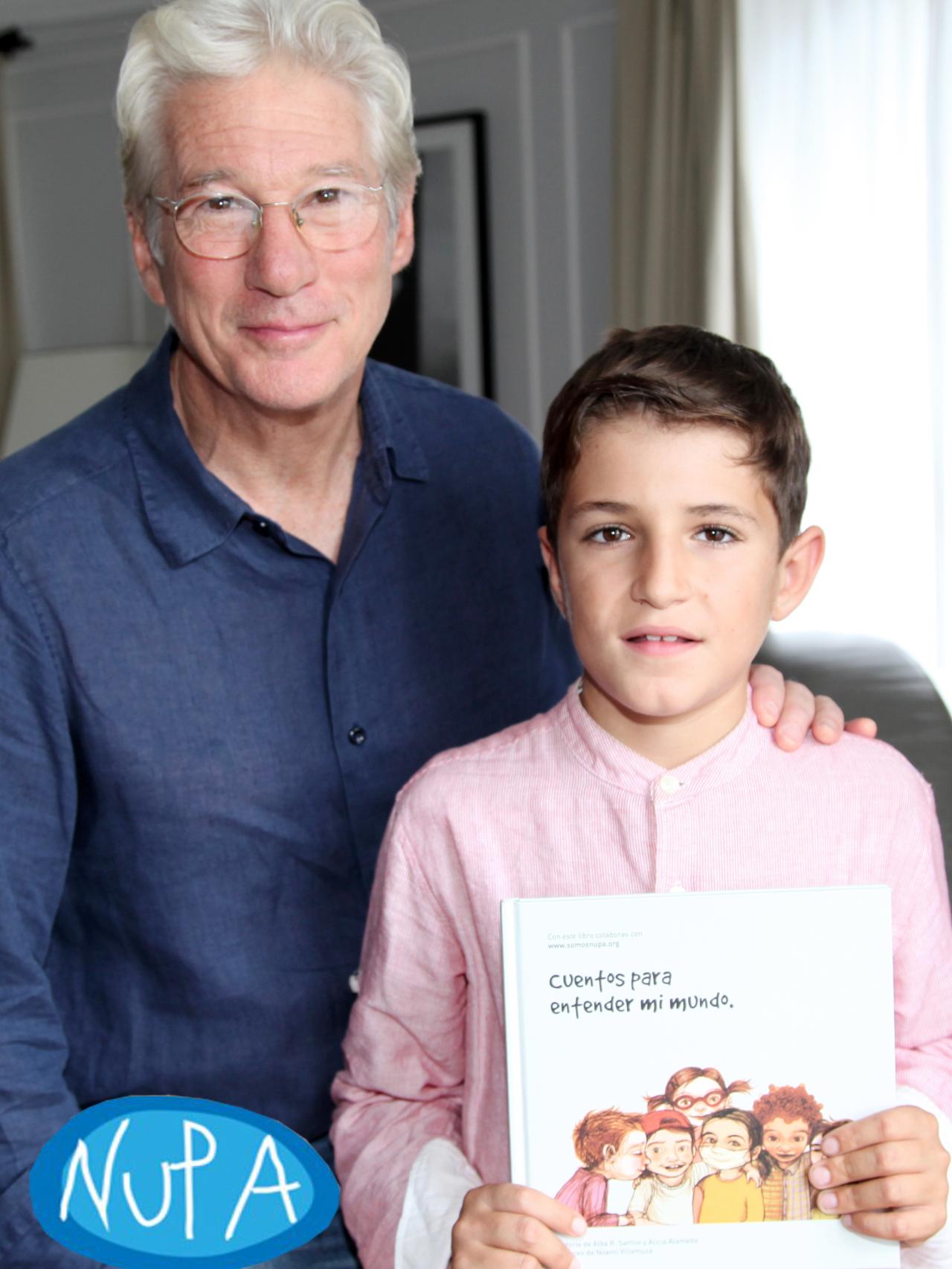 El actor de Hollywood en su encuentro con Gari