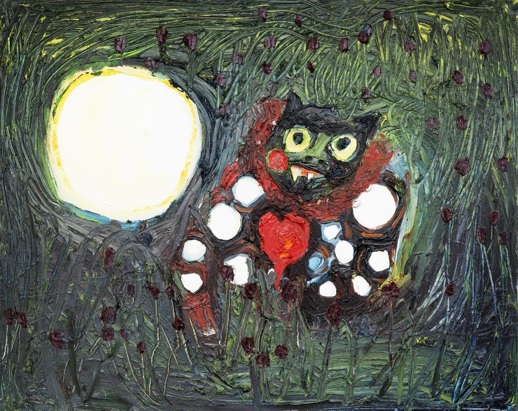 La bella y la bestia, óleo sobre lienzo, de Anne-Marie Schneider.