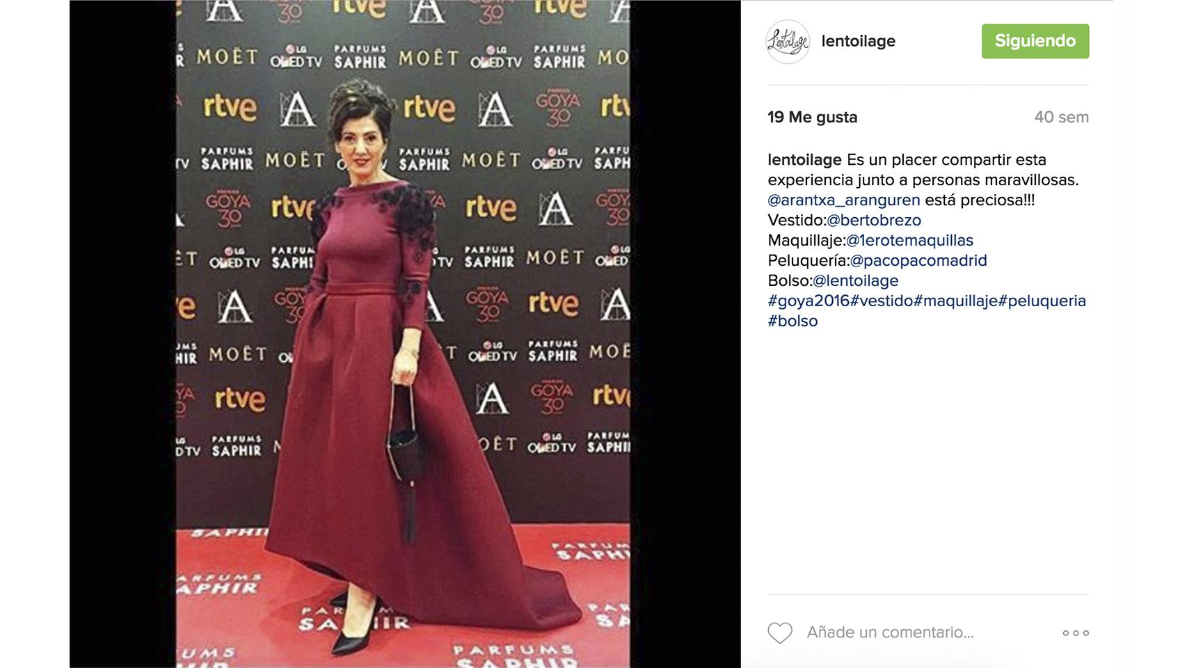 Actrices con las creaciones de L´entoilage