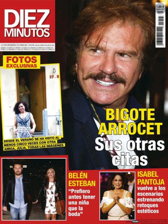 Bigote Arrocet protagoniza la portada de Diez Minutos