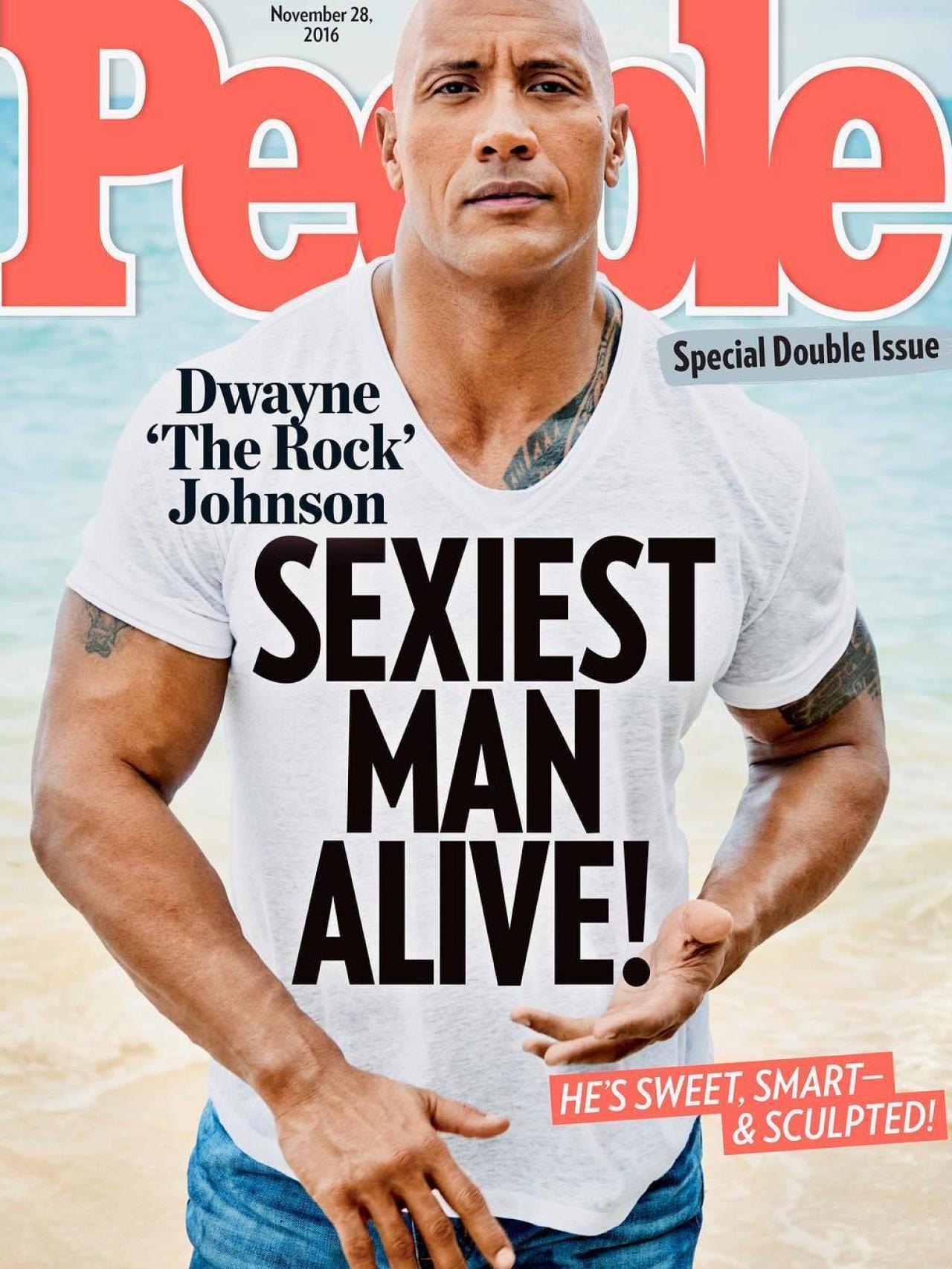Portada de la revista People con Dwayne Johnson