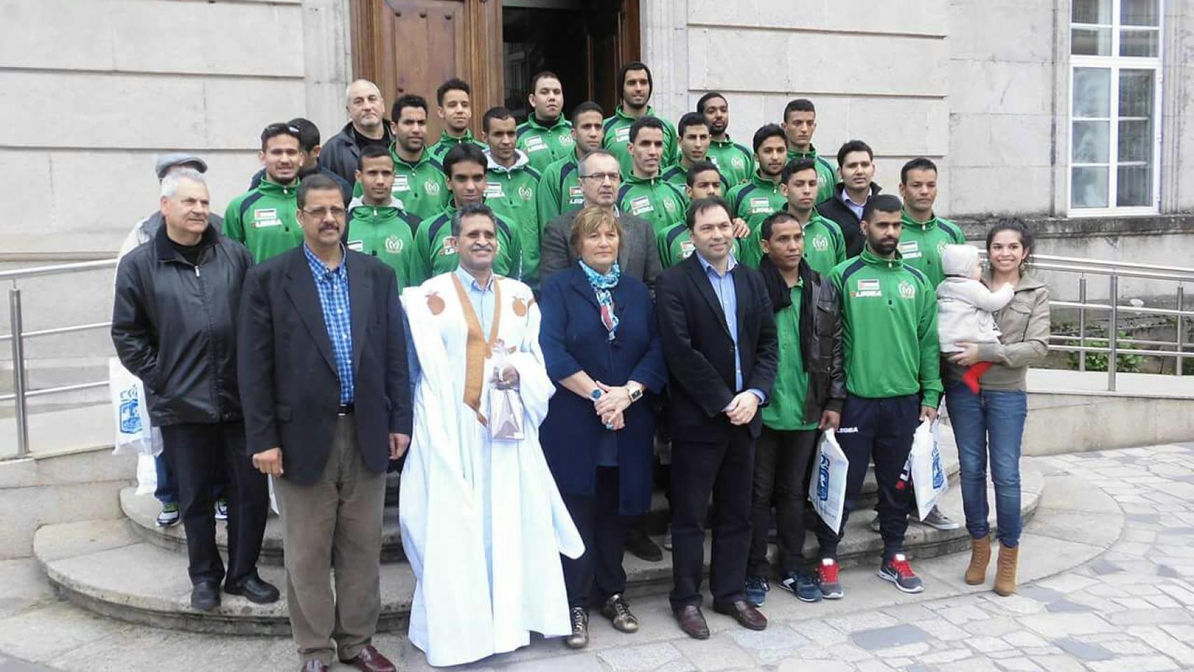 La selección saharaui al completo.