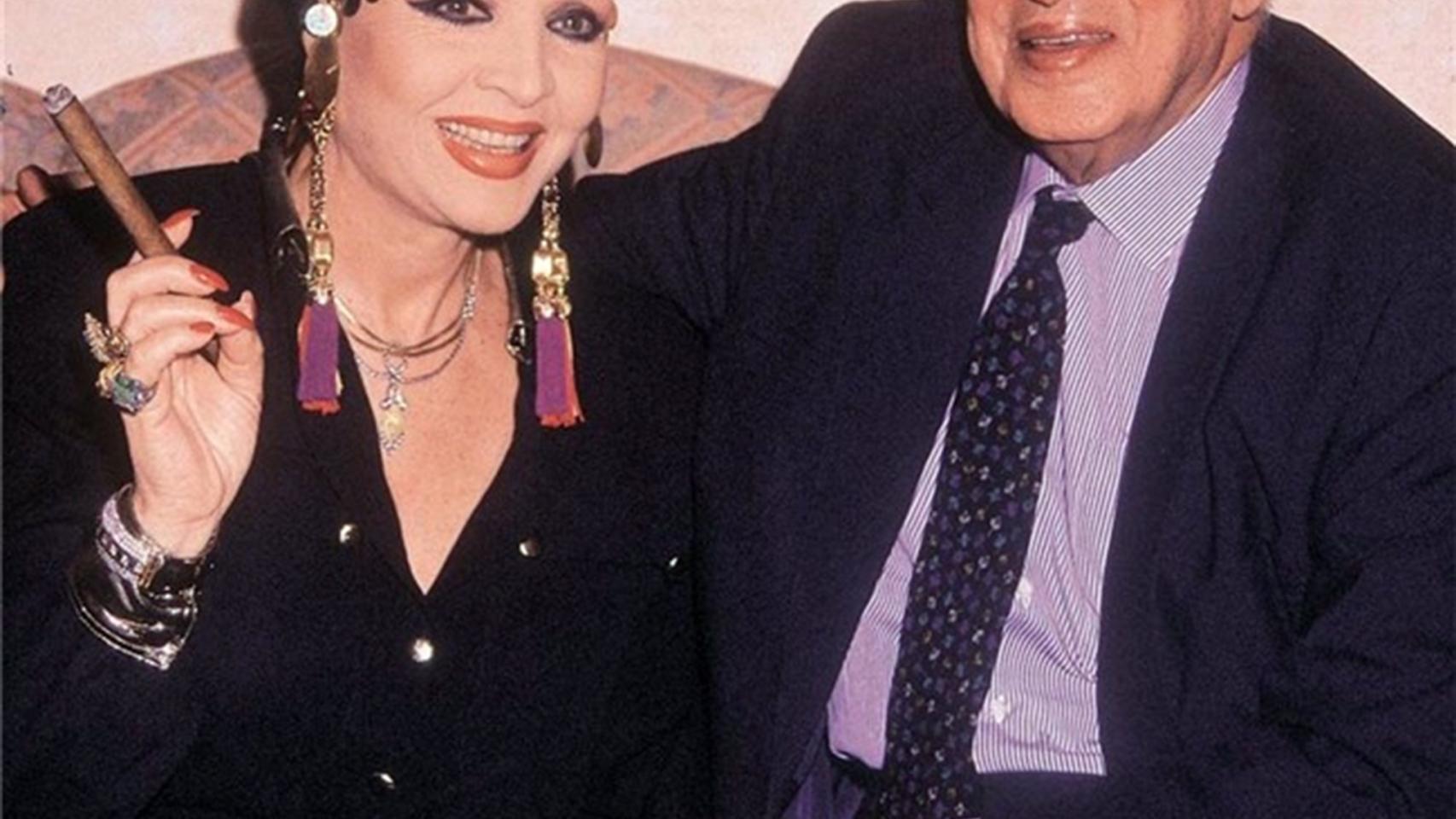 Sara montiel junto a Severo Ochoa.