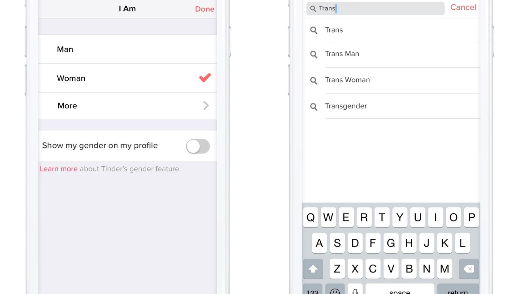 Un menú muestra las nuevas alternativas disponibles