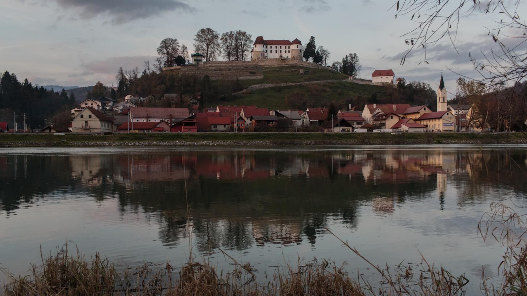 Vista del pueblo en el que se crió Melania Trump.
