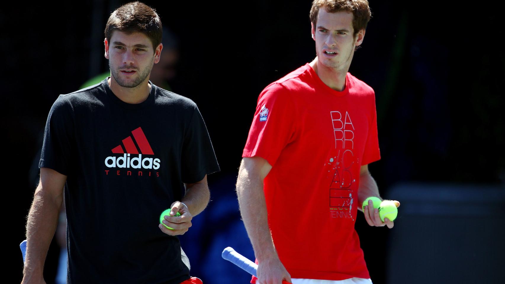 Daniel Vallverdú con Andy Murray.
