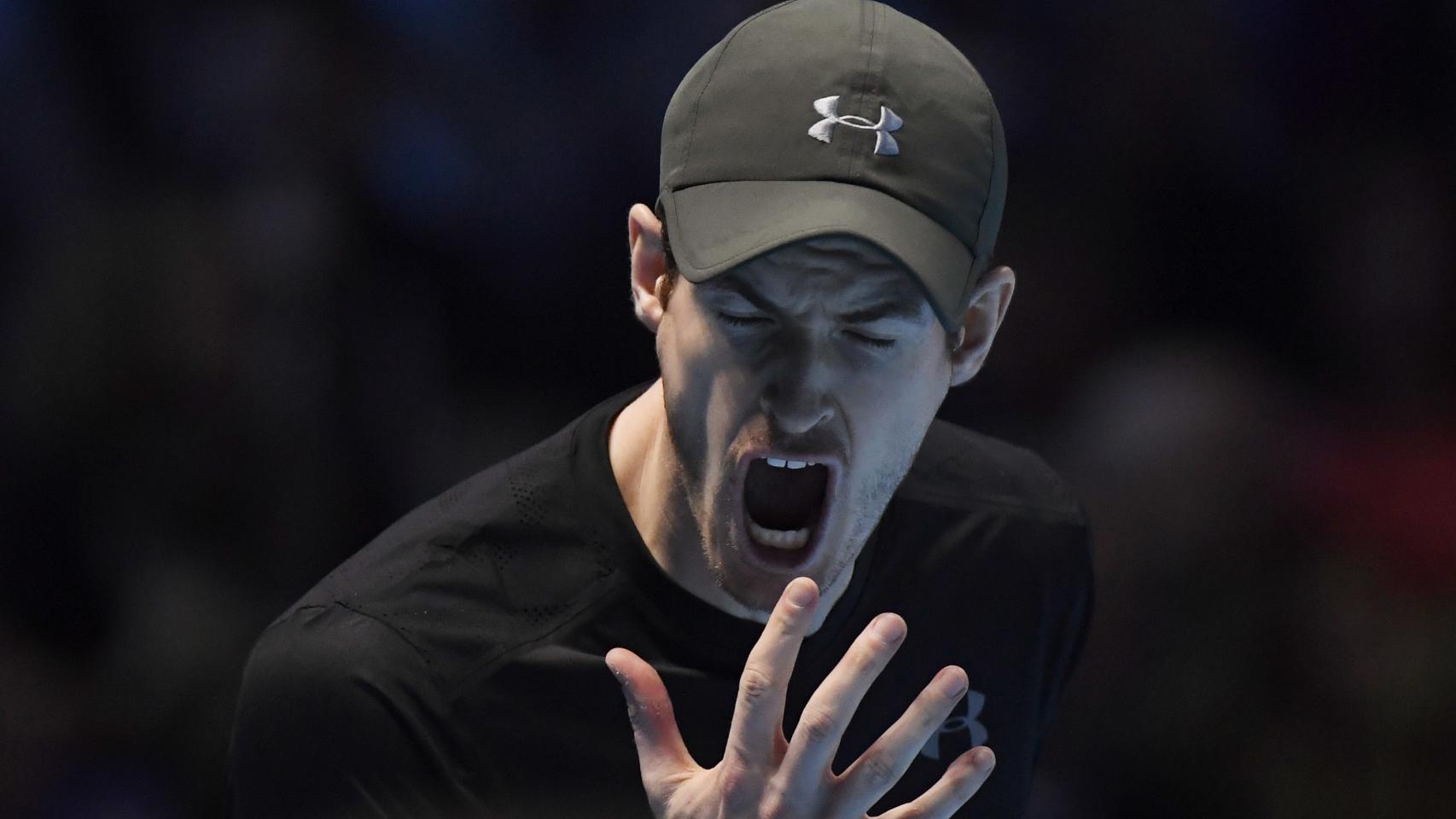 Andy Murray en su partido ante Raonic.