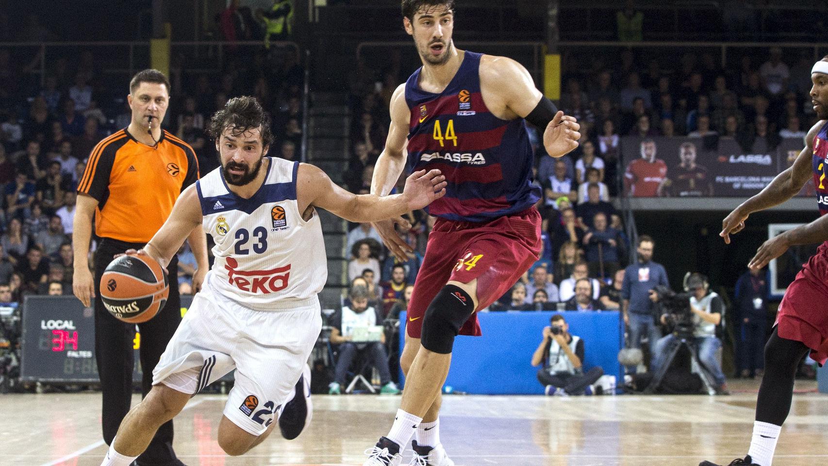 Sergio Llull durante el Clásico.