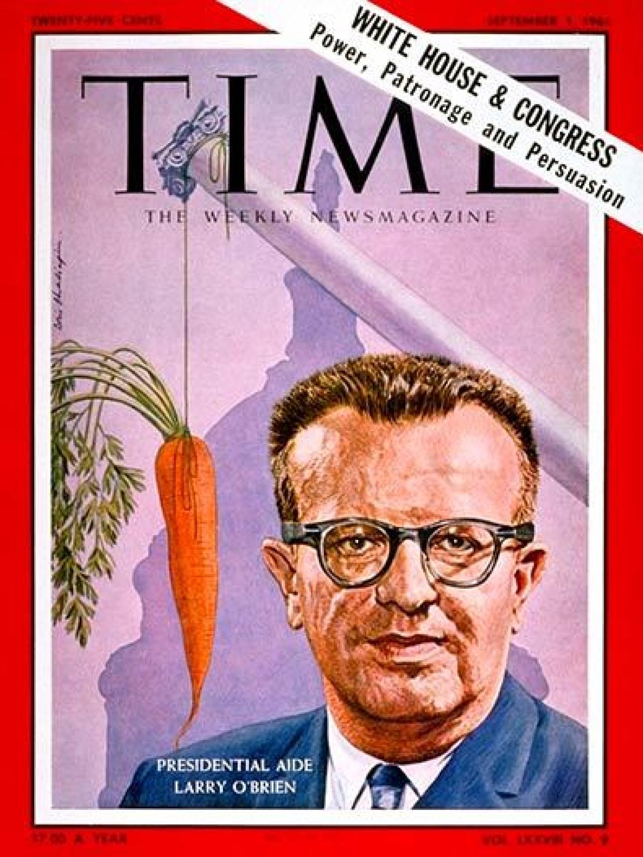 Portada de la revista Time que protagonizó en 1961.